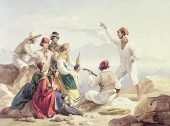 Group Wearing Neapolitan Costume, c.1827